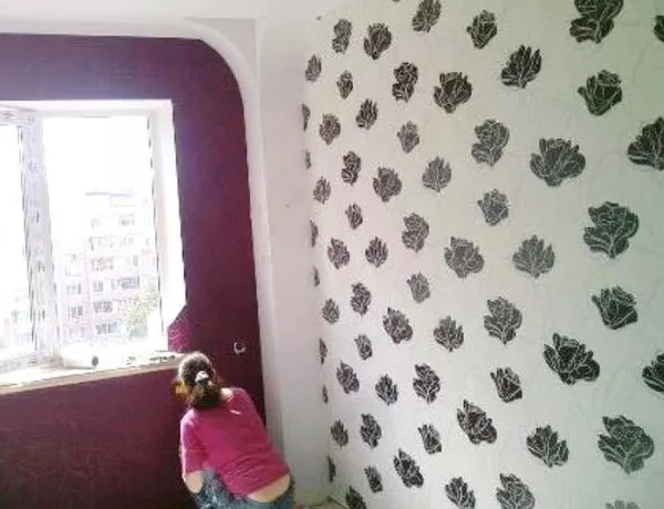 Поклейка обоев цена в Киеве