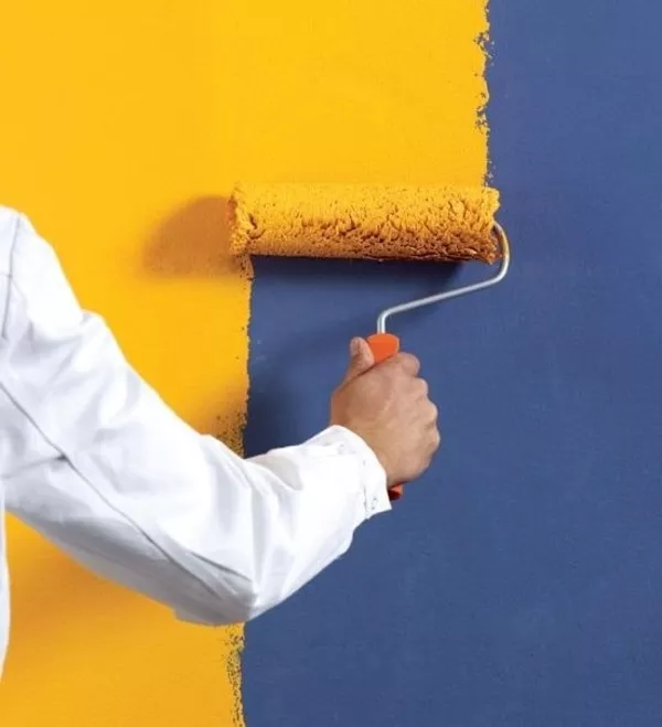 Покраска стен в Киеве 