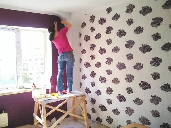 Качественная поклейка обоев в Киеве 