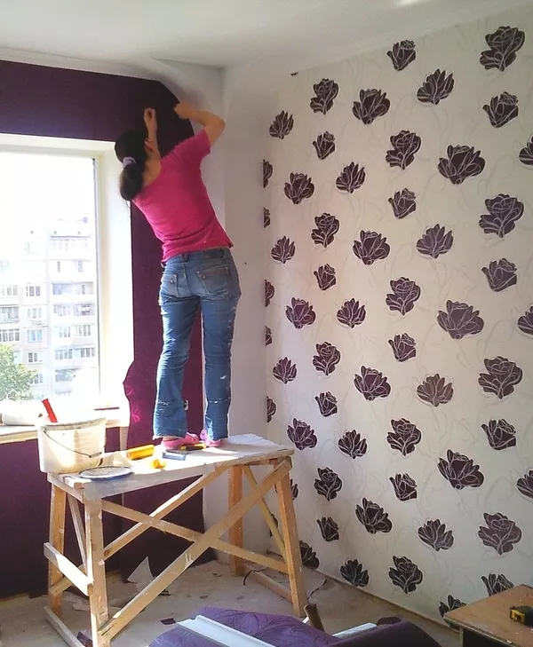 Поклейка обоев Малярные работы 