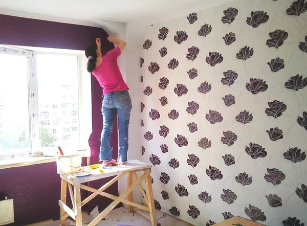 Профессиональная поклейка обоев