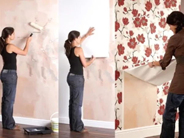 Клеим обои Киев 