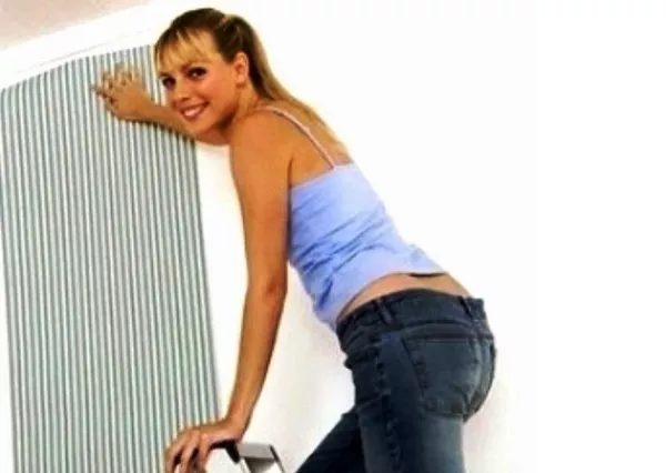 Клеим обои Киев недорого 