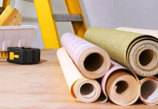 Отделка обоями 