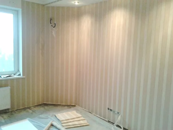 Ремонт квартиры Оклейка обоями 