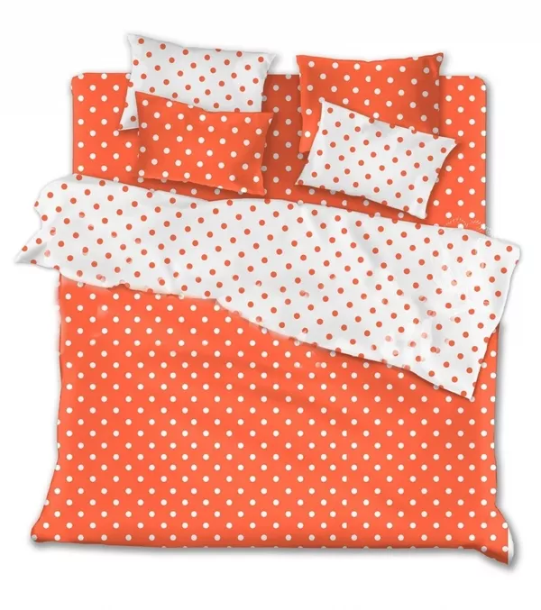 Комплект постельного белья Оранжевые горохи