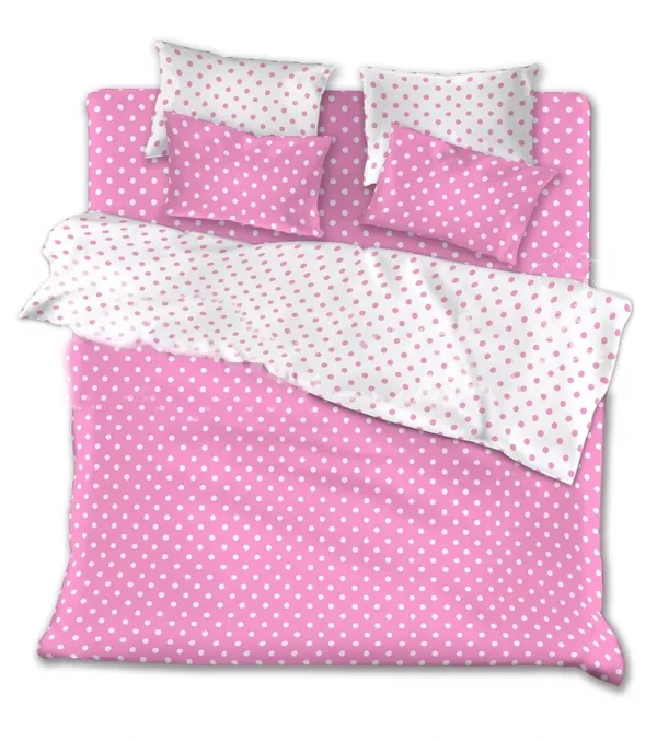  Комплекты постельного белья недорого – Розовые горохи 