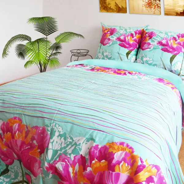 Ткань для постельного белья розница, Ранфорс Пионы