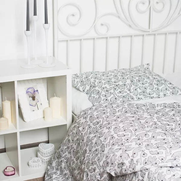 Детское постельное белье для новорожденного, Комплект Носорожки