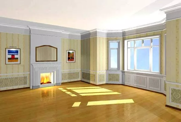 Поклейка обоев,  ремонт квартир Киев 