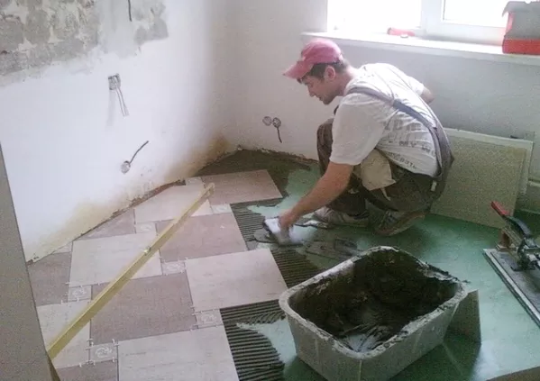 Укладка плитки Киев Вишневое 