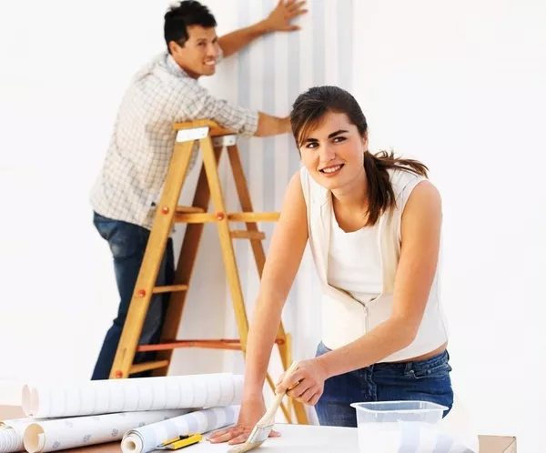 Ремонт квартир Поклейка обоев Киев 