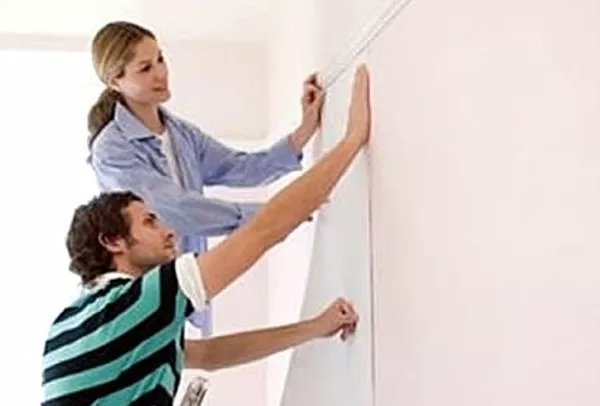 Поклейка обоев в Киеве 