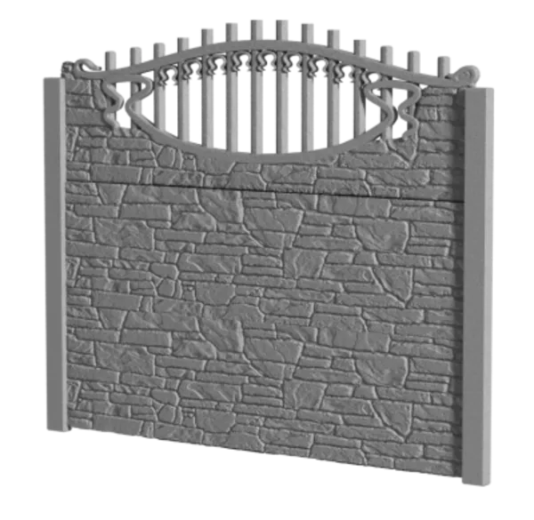 Забор из бетона 4