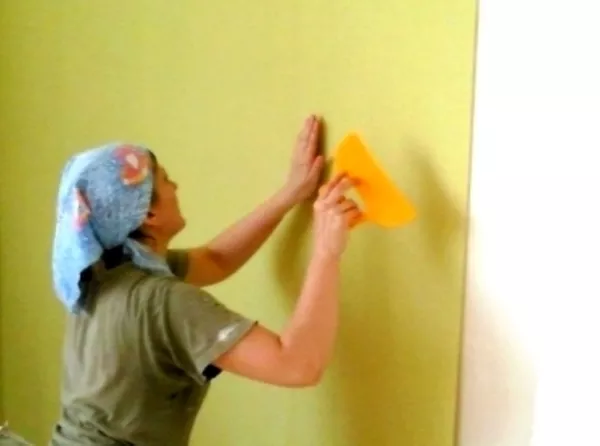 Поклейка обоев 