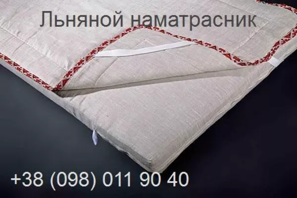 Льняной наматрасник в детскую кровать 3