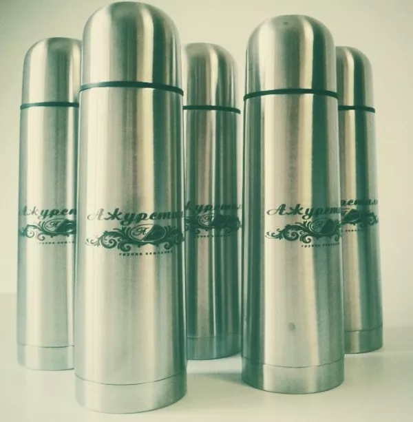 Лазерная гравировка термокружки,  фляги 2