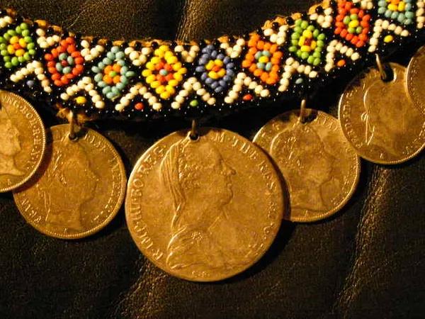 Продам ожерелье из старинных серебряных монет в этническом стиле! 2
