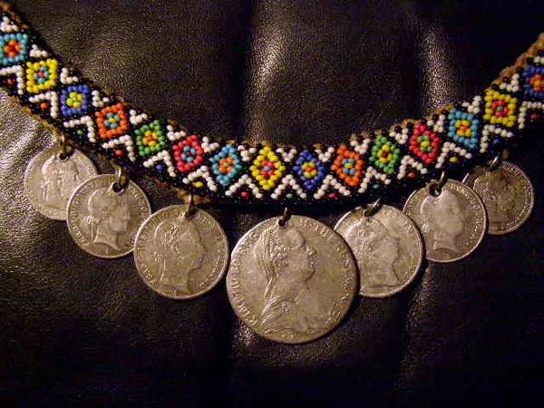 Продам ожерелье из старинных серебряных монет в этническом стиле! 6