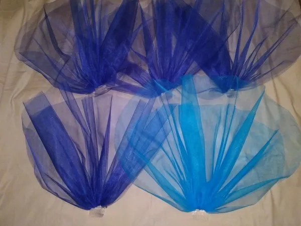 Фата цветная, для подружек невесты, для девичника 5