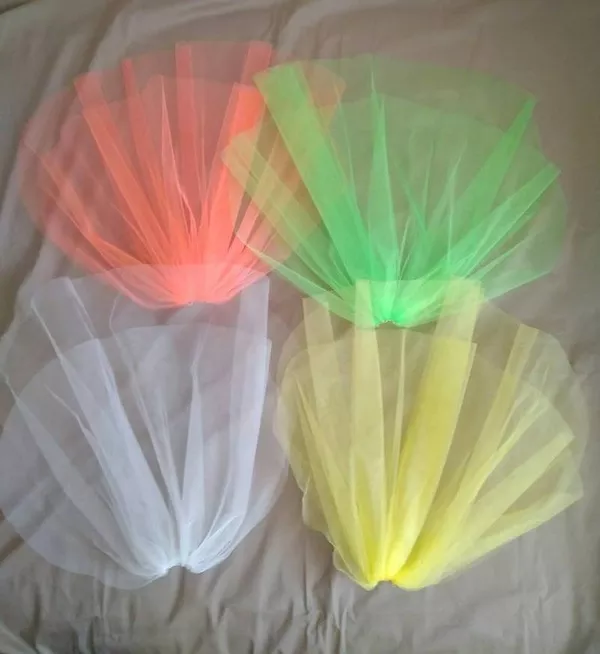 Фата цветная, для подружек невесты, для девичника 6