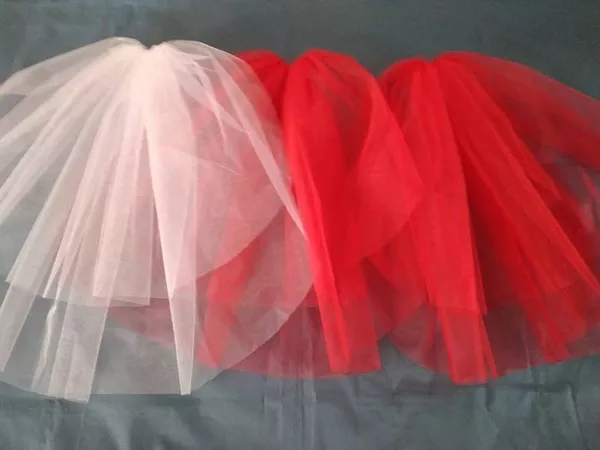 Фата цветная, для подружек невесты, для девичника 8