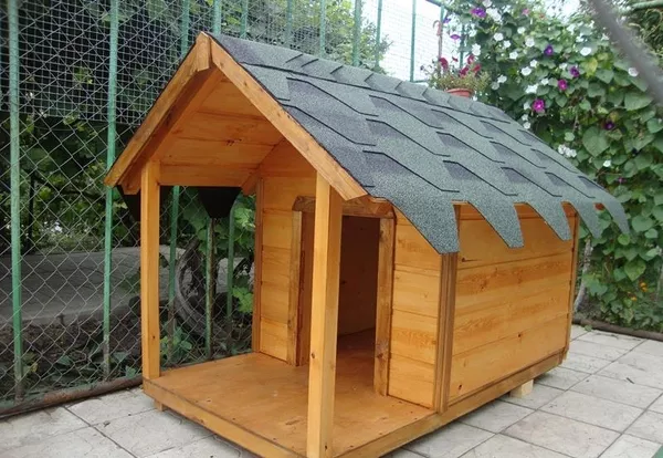 Деревянные будки для собак. Будка для собаки 2