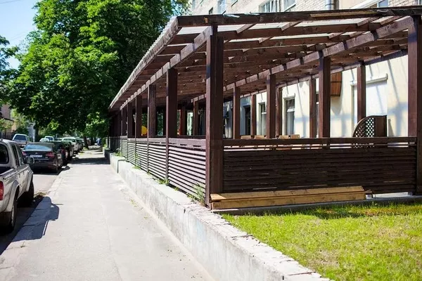 Летние площадка,  терраса для кафе и ресторанов из дерева 3