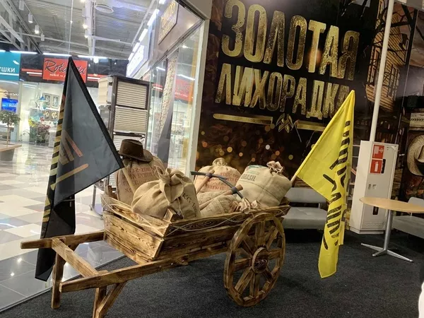 Декоративные воз. Деревянная повозка. Телега из дерева. 4