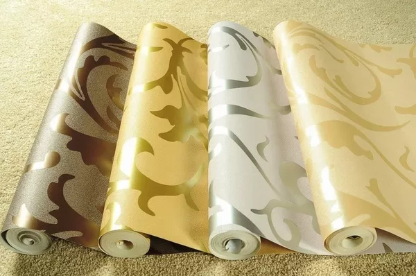 Поклейка виниловых обоев 