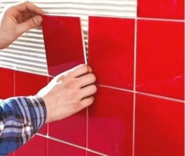 Укладка плитки на стену