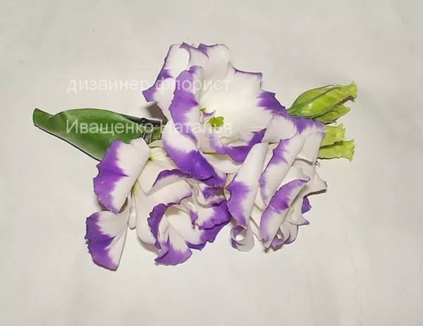 Заколки из живых цветов 6