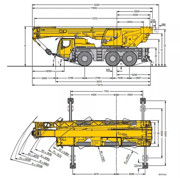 Аренда автокрана Liebherr LTM 1050 55 т 4