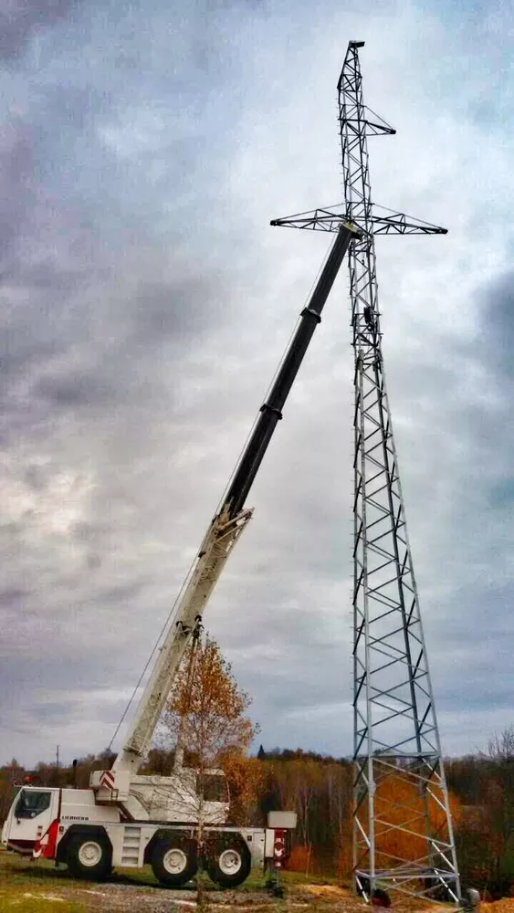 Опоры ЛЭД установка 2