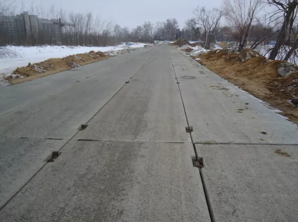 Укладка дорожной плиты 2