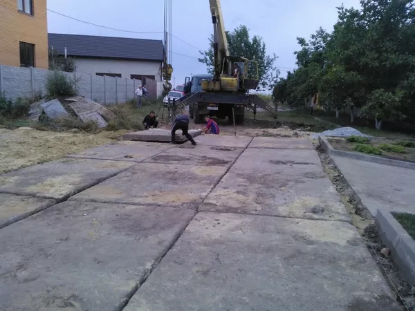 Укладка дорожной плиты 5