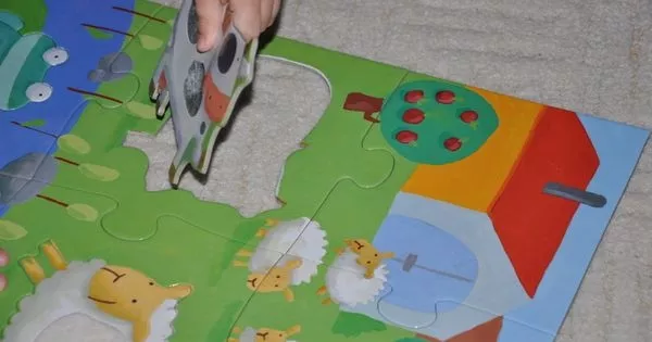  Пазл-гигант тактильный Djeco Ферма   2