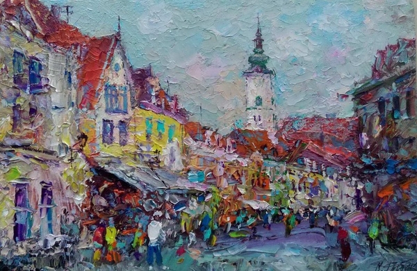 Картины-миниатюры городов мира 7