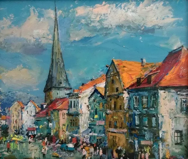 Картины-миниатюры городов мира 15