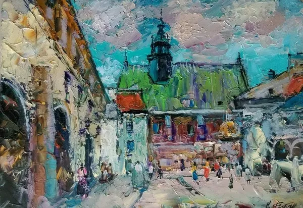 Картины-миниатюры городов мира 23