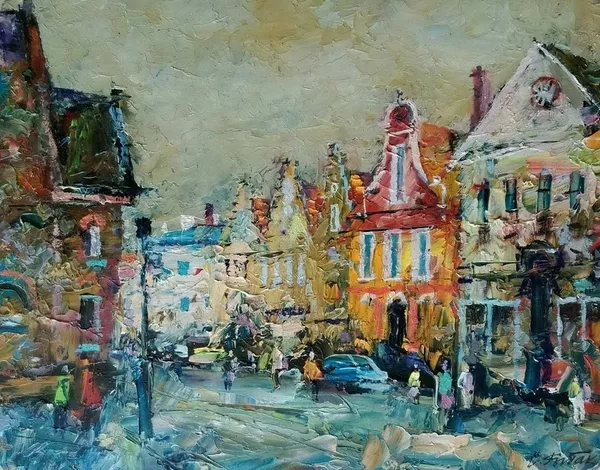 Картины-миниатюры городов мира 25