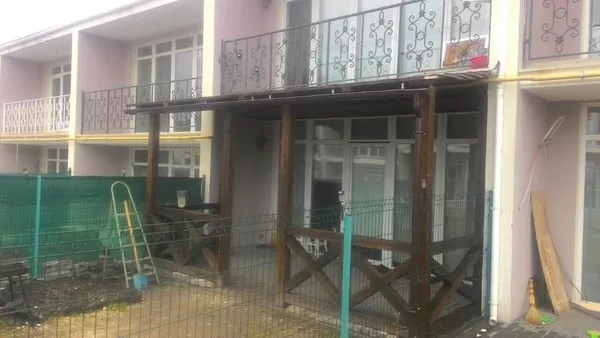 Веранда из дерева. Терраса из дерева. Пристройка к дому. 6