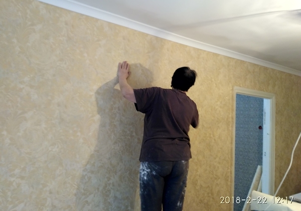 Малярные работы Поклейка обоев Киев 