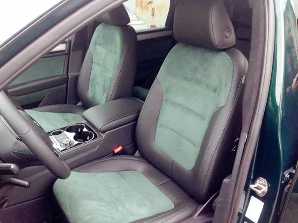 Перетяжка сидений кожей 3