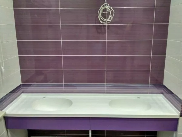 столешница в ванную из искусственного камня киев