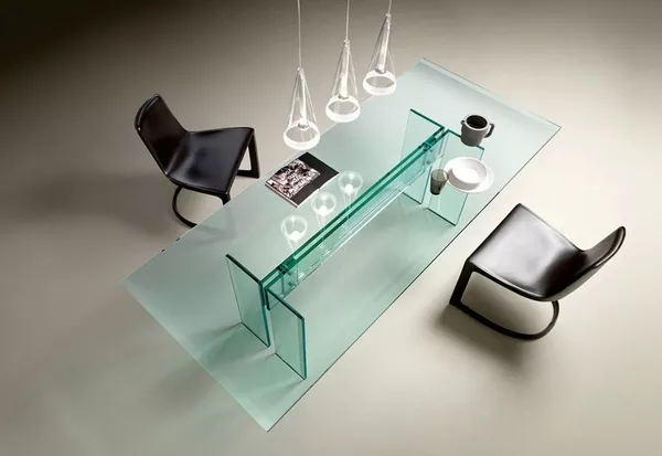Итальянская мебель из стекла и стеклянные изделия: столы,  стулья,   4