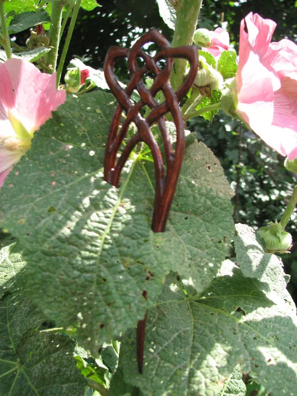 Заколка деревянная 