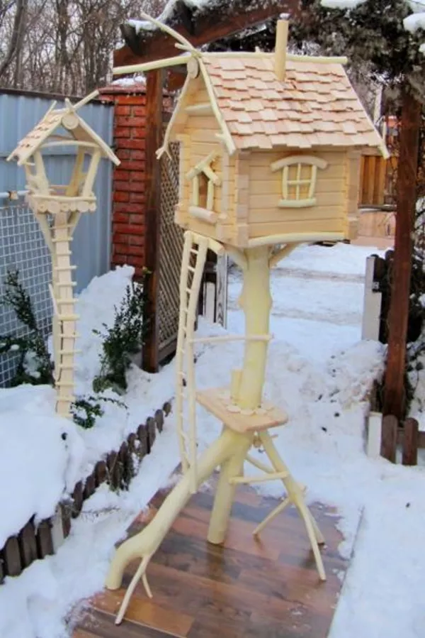 Клетка для белочки. Домик – дупло для белочки. Кормушка для белочки. 3