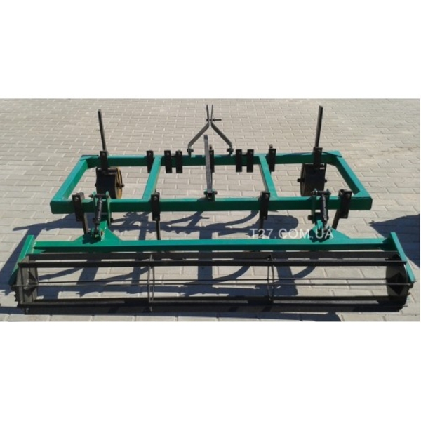 Культиватор сплошной обработки 1, 6 (2.1) м с рабочими лапами и катком 3