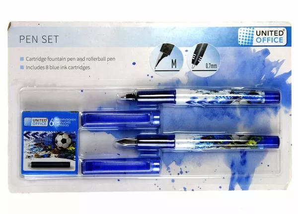 M18-470722, Набор ручек - 2 шт., синий-разноцветный 2